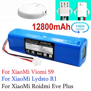 100% Nuevos y Originales Para XiaoMiLydsto R1 batería Recargable de Li-ion de la Batería del Robot aspirador R1 Paquete de Baterías con Capacidad de 12800mAh