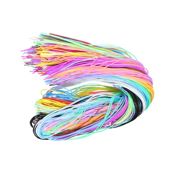 200pcs Colorido Trenzado de la Cuerda de PVC Trenzado de Alambre de Plástico DIY Cuerda Trenzada de BRICOLAJE Trenzado de la Cuerda