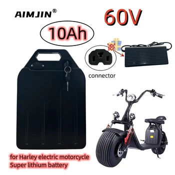 60V 10Ah Batería de Harley scooter eléctrico para 350W-2000W Scooter Eléctrico libre de impuestos