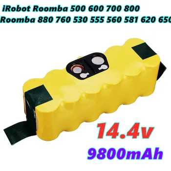 Nueva 14.4 V 9800mAh Reemplazo de NI-Mh Batería para iRobot Roomba 500 600 700 de la Serie 800 de roomba 880 760 530 555 560 581 620 650