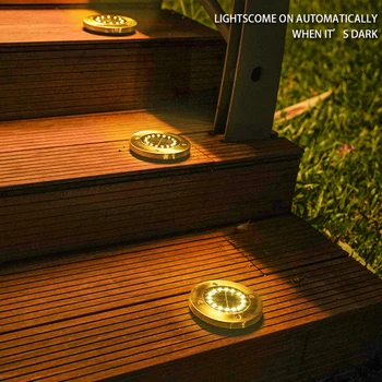 Solar Enterrado Lámpara de la Casa al aire libre Impermeable de la Tierra Guía de Inserción del Césped de la Lámpara LED Patio Jardín Decorativo del Paisaje de la Lámpara